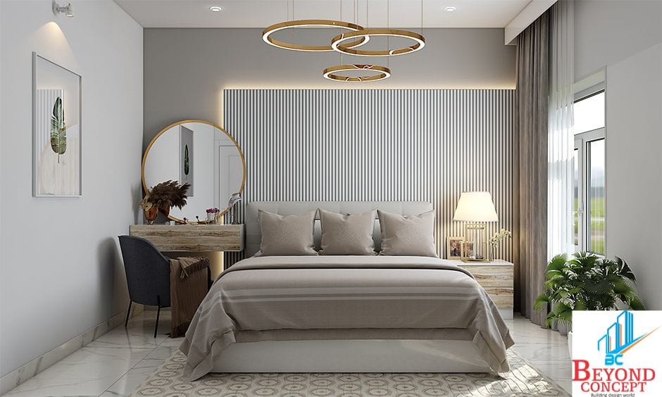 This image illustrates the impact of high-quality interior finishing on creating a warm, inviting atmosphere in any home. It highlights key elements such as textured walls, layered lighting, and smart storage solutions—features that are essential for blending style with functionality. We share this example to inspire our clients and demonstrate the standards of excellence we aim to bring as one of the best home builders in Pathanamthitta .